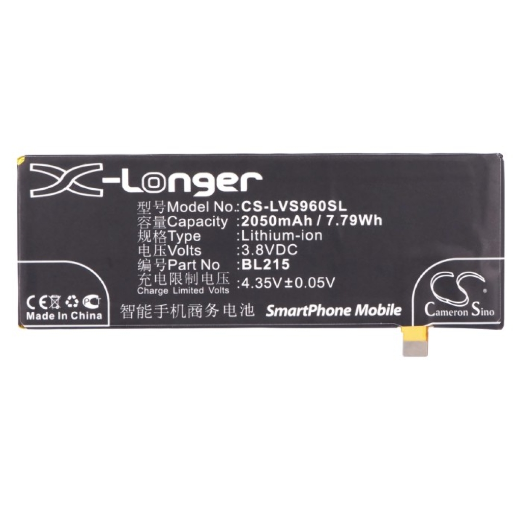 Batterier kompatibel med Lenovo S960 S960 CS-LVS960SL