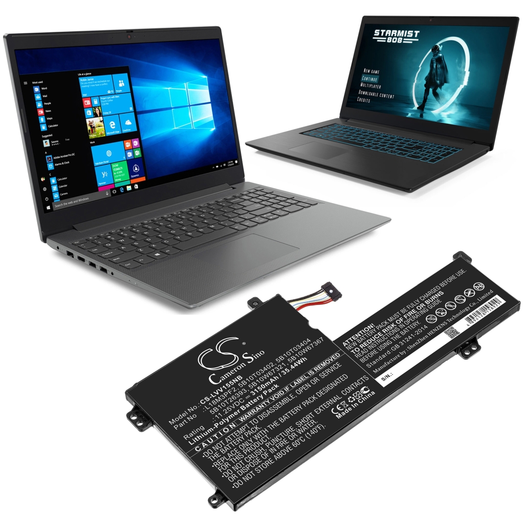 Batterier till bärbara datorer Lenovo CS-LVV155NB
