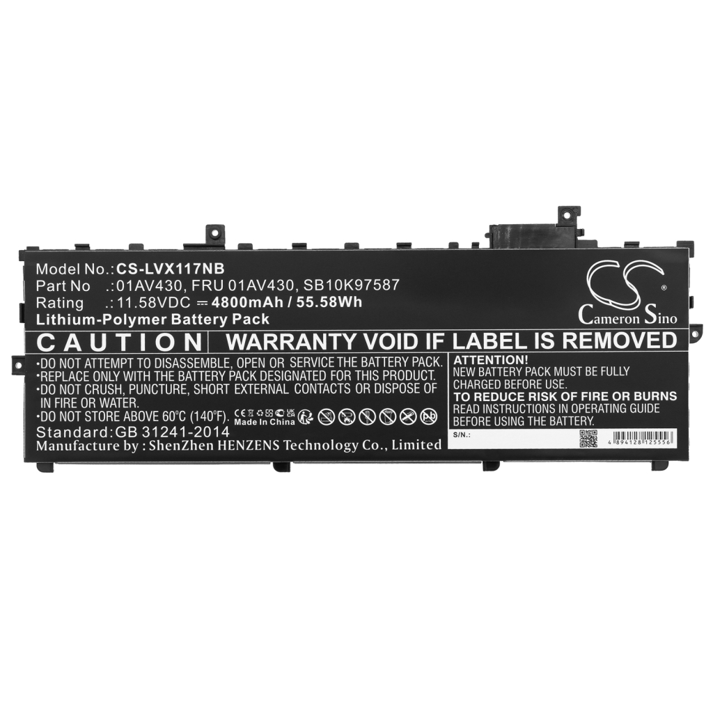 Battery Replaces FRU 01AV430