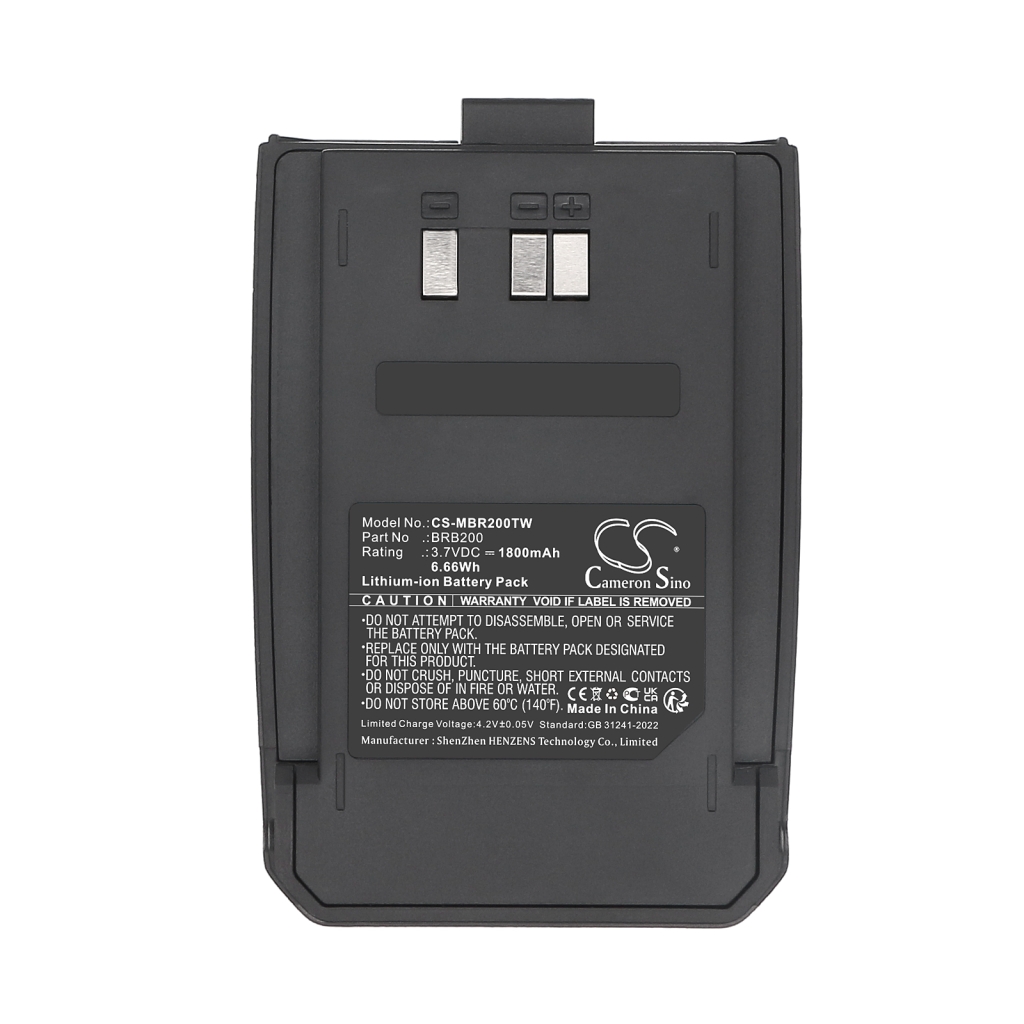 Batterier till radioapparater Midland CS-MBR200TW