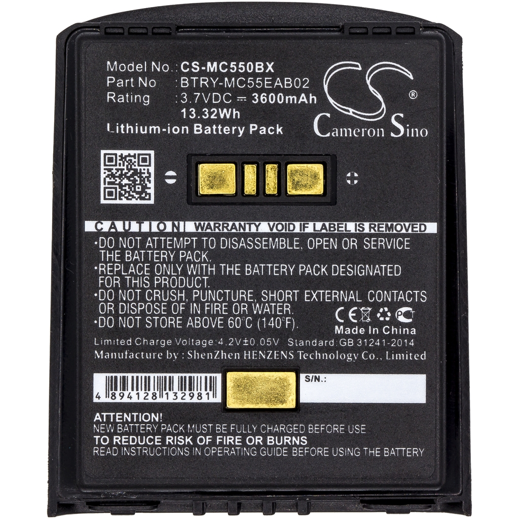 Batterier för skanner Symbol CS-MC550BX