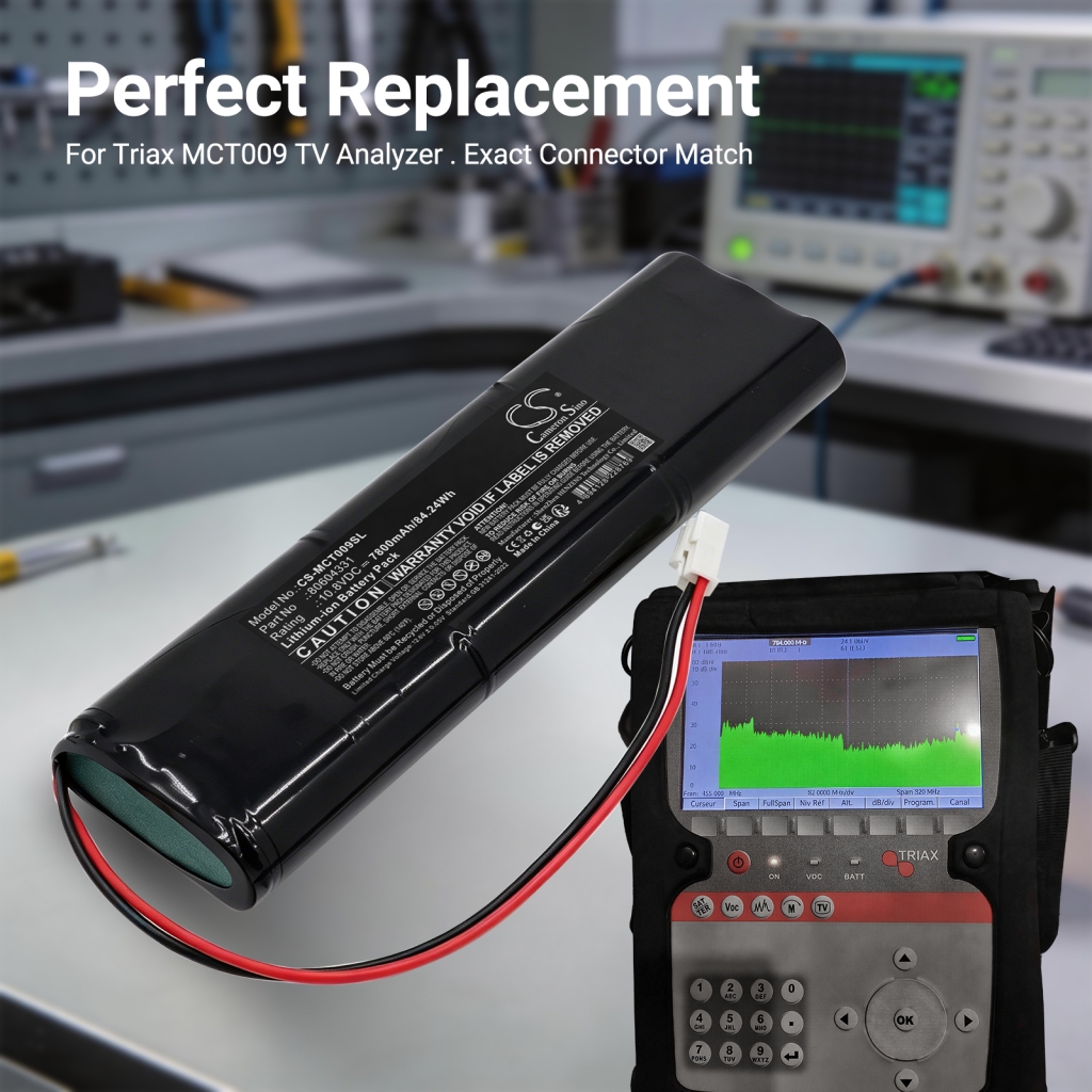 Batteri kompatibel med Triax CS-MCT009SL