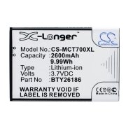 CS-MCT700XL<br />Batteries for   replaces battery BTY26186