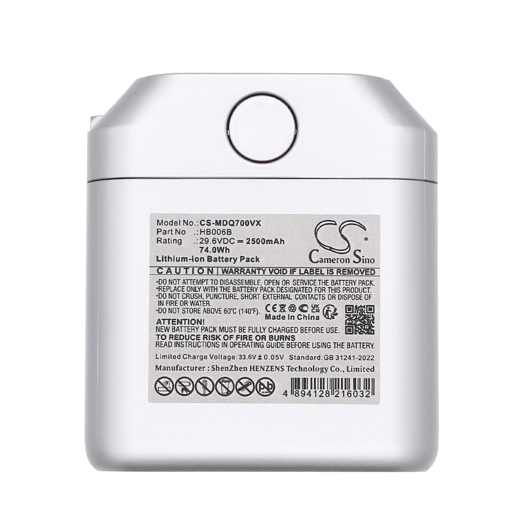 Batterier till dammsugare Midea CS-MDQ700VX