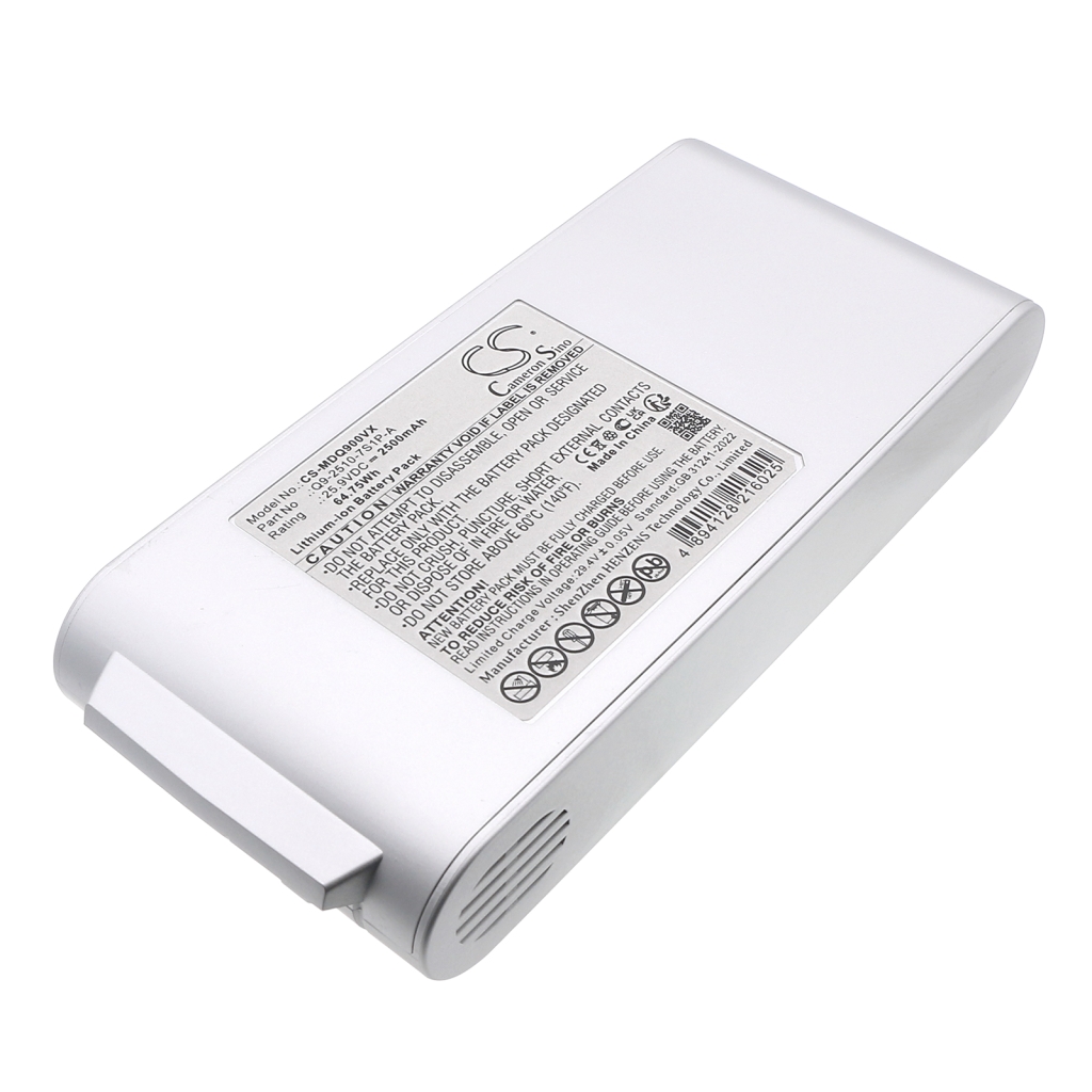 Batterier till dammsugare Midea CS-MDQ900VX