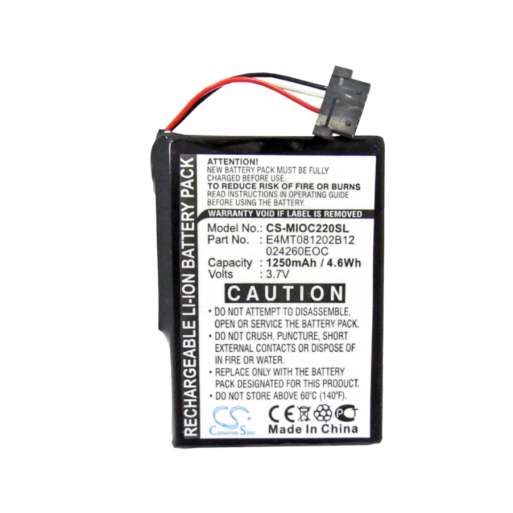 Batterier för navigering (GPS) Medion MD95243