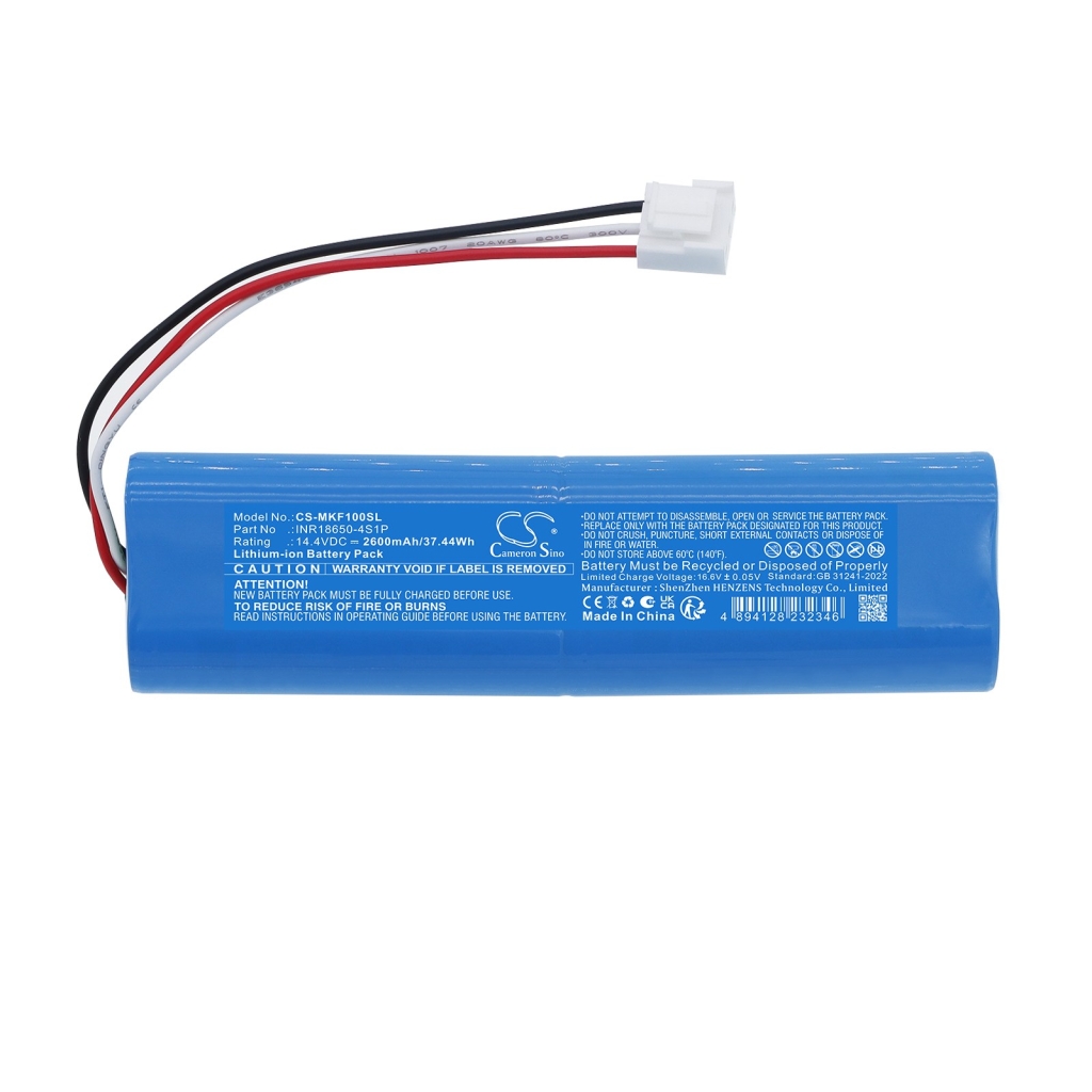 Batterier kompatibel med Mackie FreePlay Live Live 150W 2ch Personal PA System CS-MKF100SL