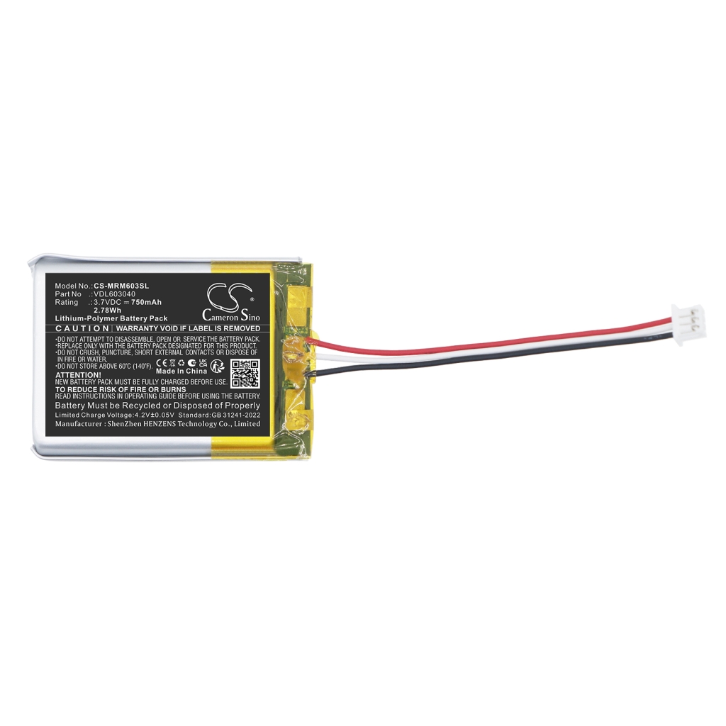 Batterier kompatibel med Marshall Major iV CS-MRM603SL