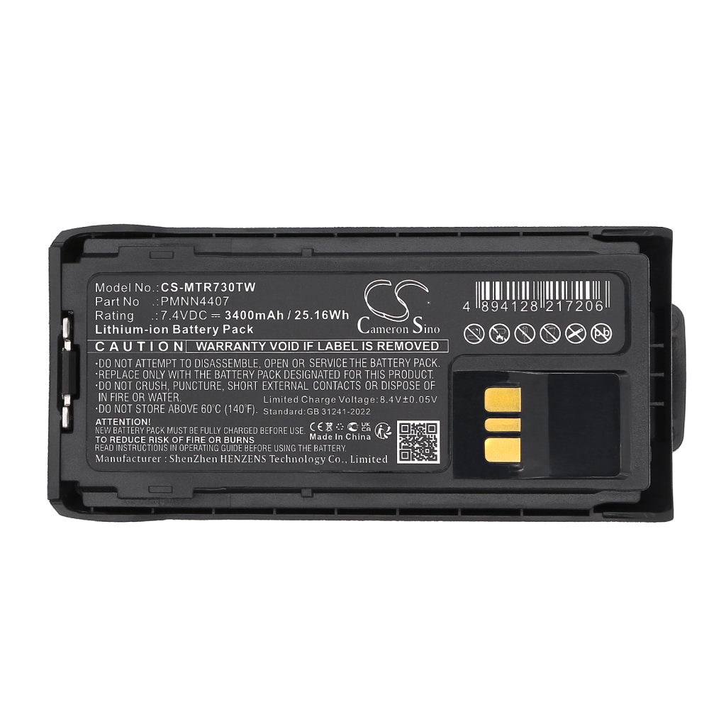Batterier till radioapparater Motorola CS-MTR730TW