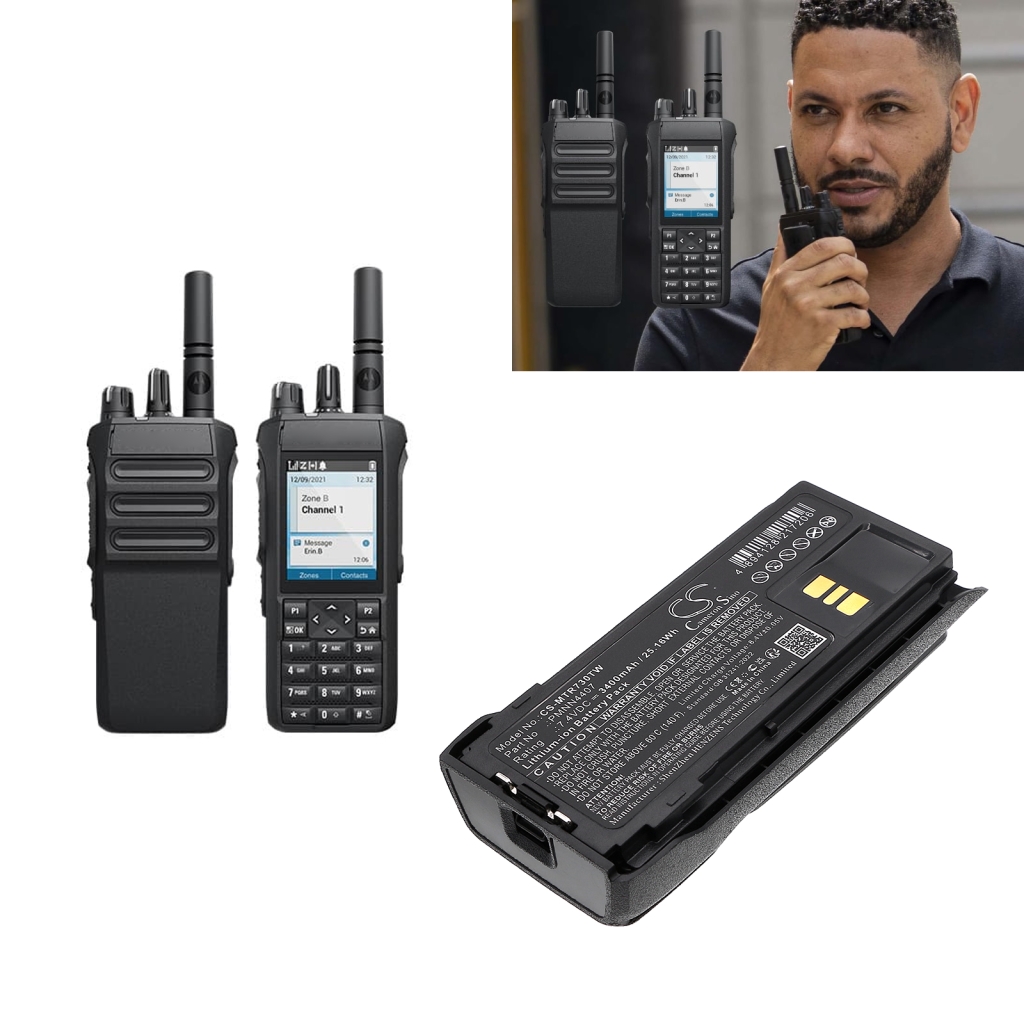 Batterier till radioapparater Motorola CS-MTR730TW