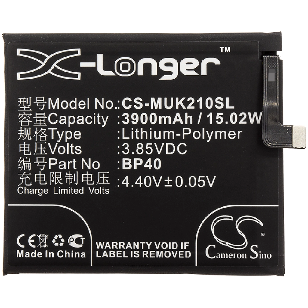 Compatible battery replacement for Redmi BP40