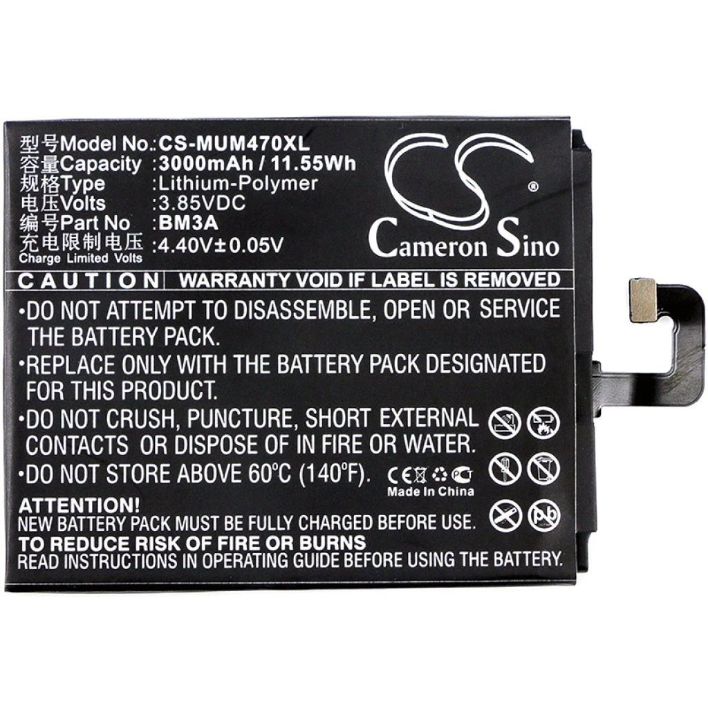Batterier till mobiltelefoner Xiaomi CS-MUM470XL