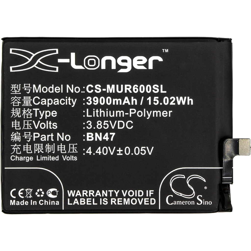 Compatible battery replacement for Xiaomi BN47