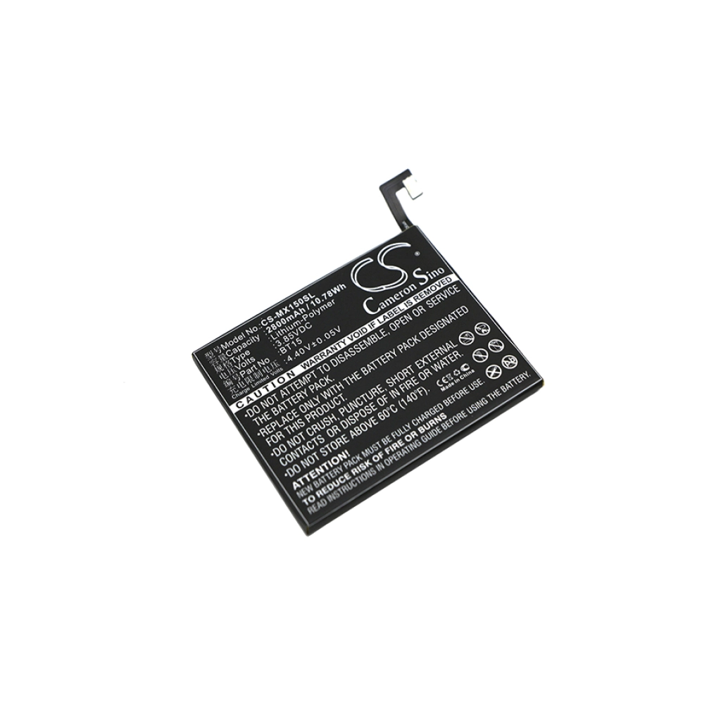 Compatible battery replacement for MeiZu BT15