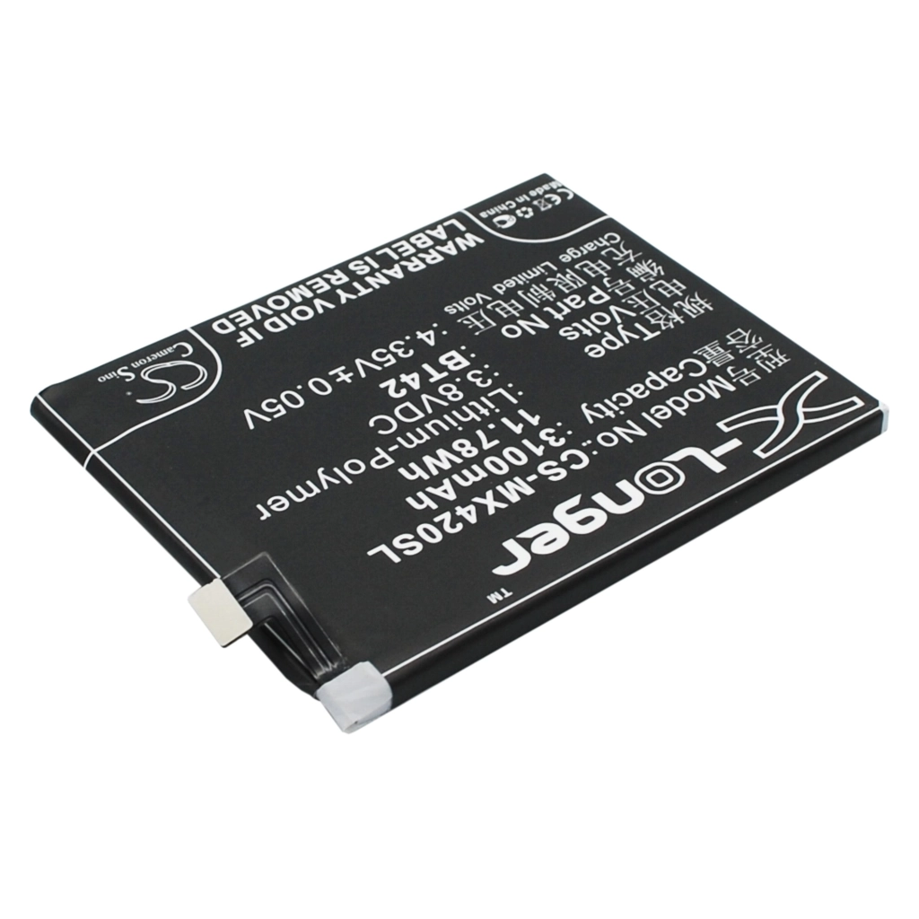 Compatible battery replacement for MeiZu BT42