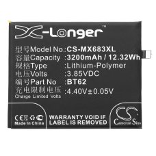 Kompatibel batteribyte för Meilan BT62