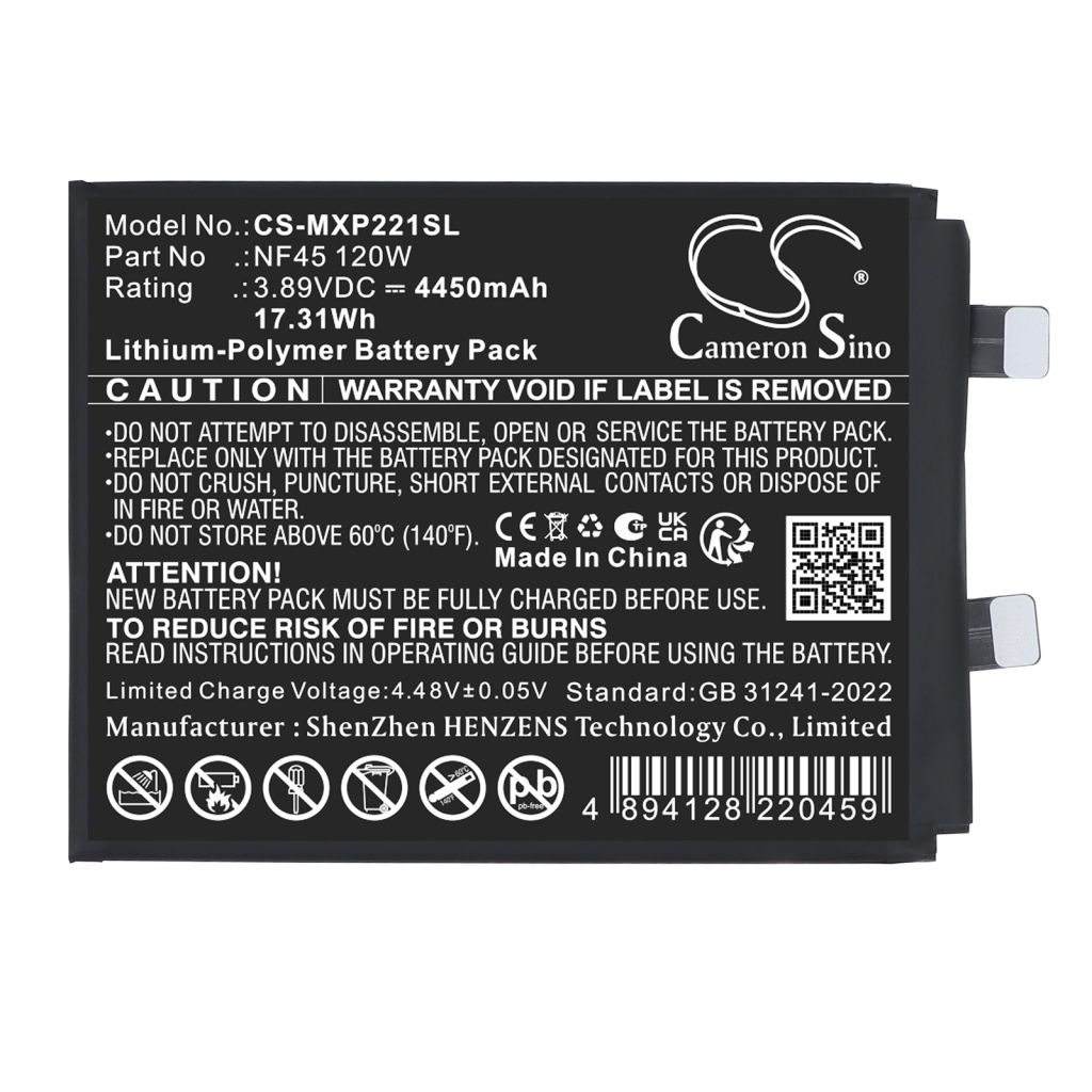 Batteri kompatibel med Motorola CS-MXP221SL