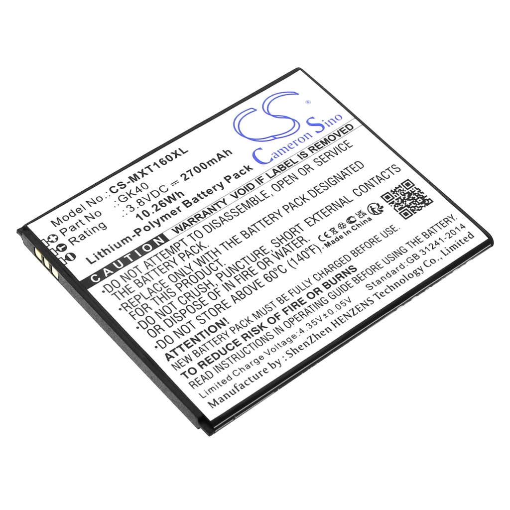 Batterier till mobiltelefoner Motorola CS-MXT160XL