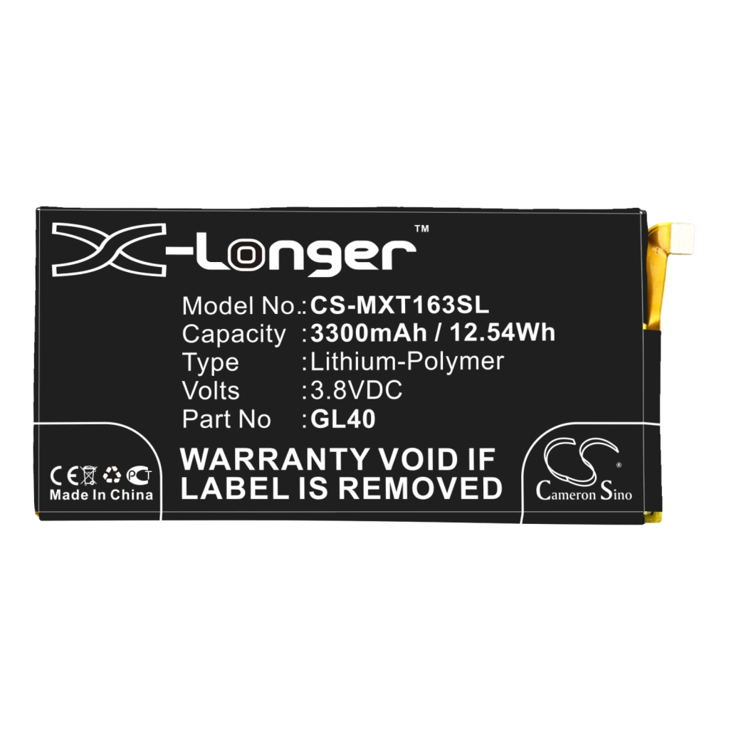 Batterier till mobiltelefoner Motorola CS-MXT163SL