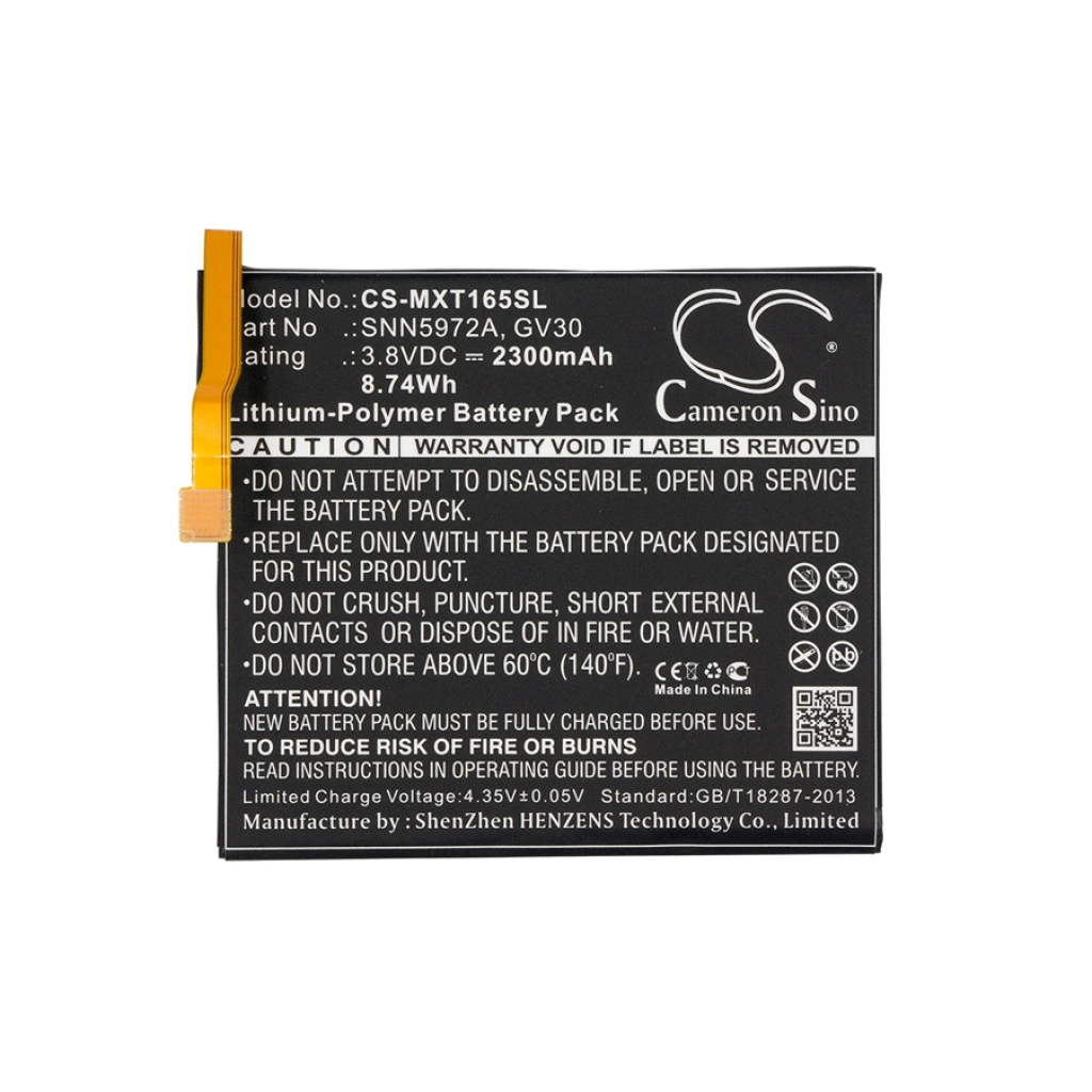 Batterier till mobiltelefoner Motorola CS-MXT165SL
