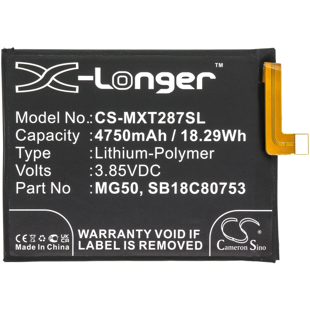 Batterier Ersätter MG50