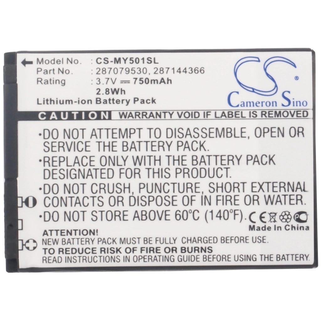 Batterier till mobiltelefoner Sagem MY200X