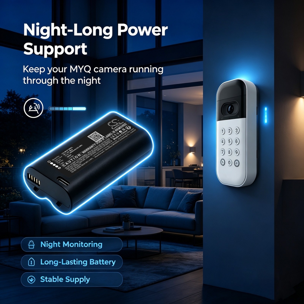 Batterier kompatibel med MYQ LiftMaster Wireless Video Keypad CS-MYP100SL
