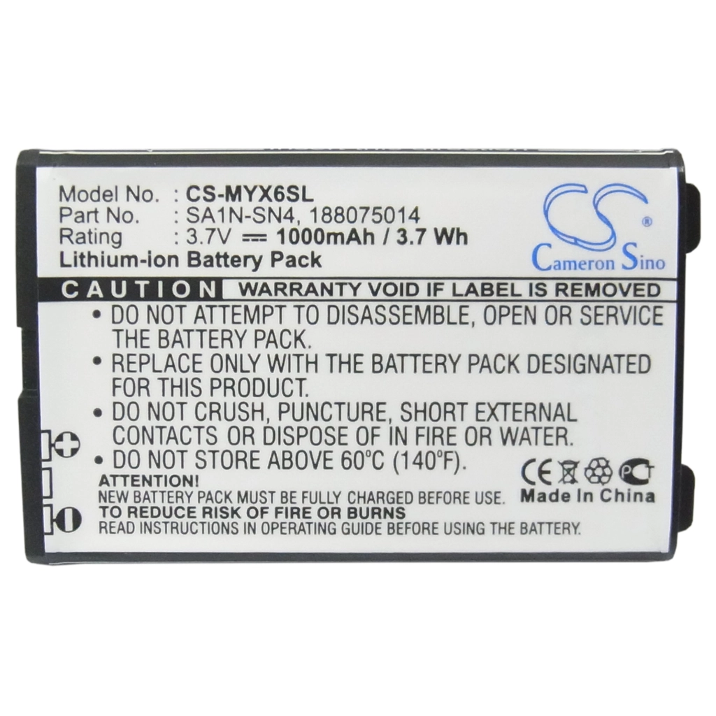 Batterier till mobiltelefoner Sagem MYV65