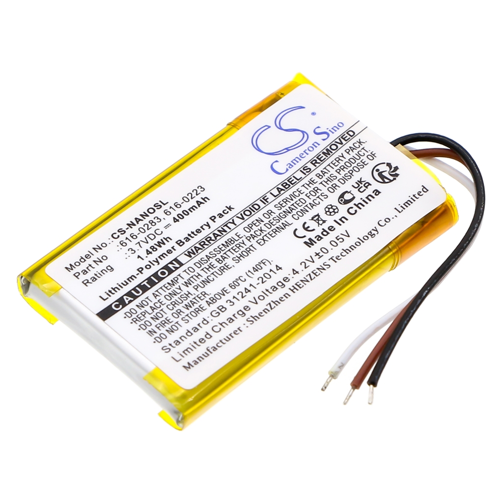 Batterier till MP3-spelare Apple CS-NANOSL