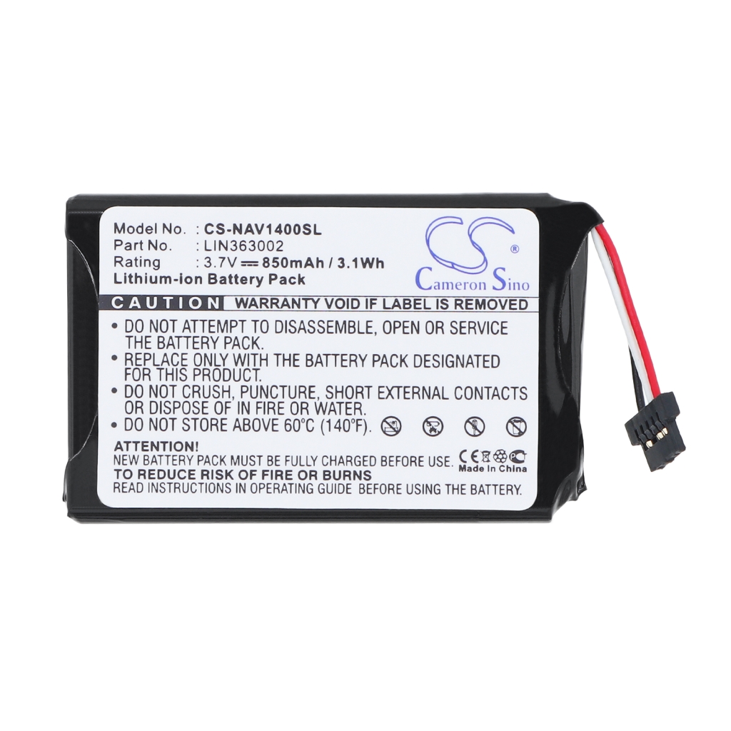 Batterier kompatibel med Navigon 1400 1400 CS-NAV1400SL