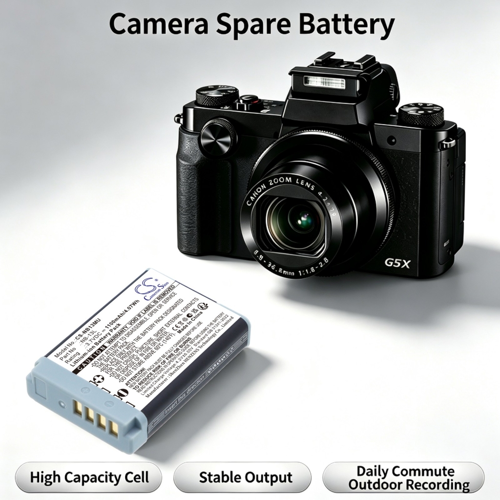 Battery compatible with Canon CS-NB13MU