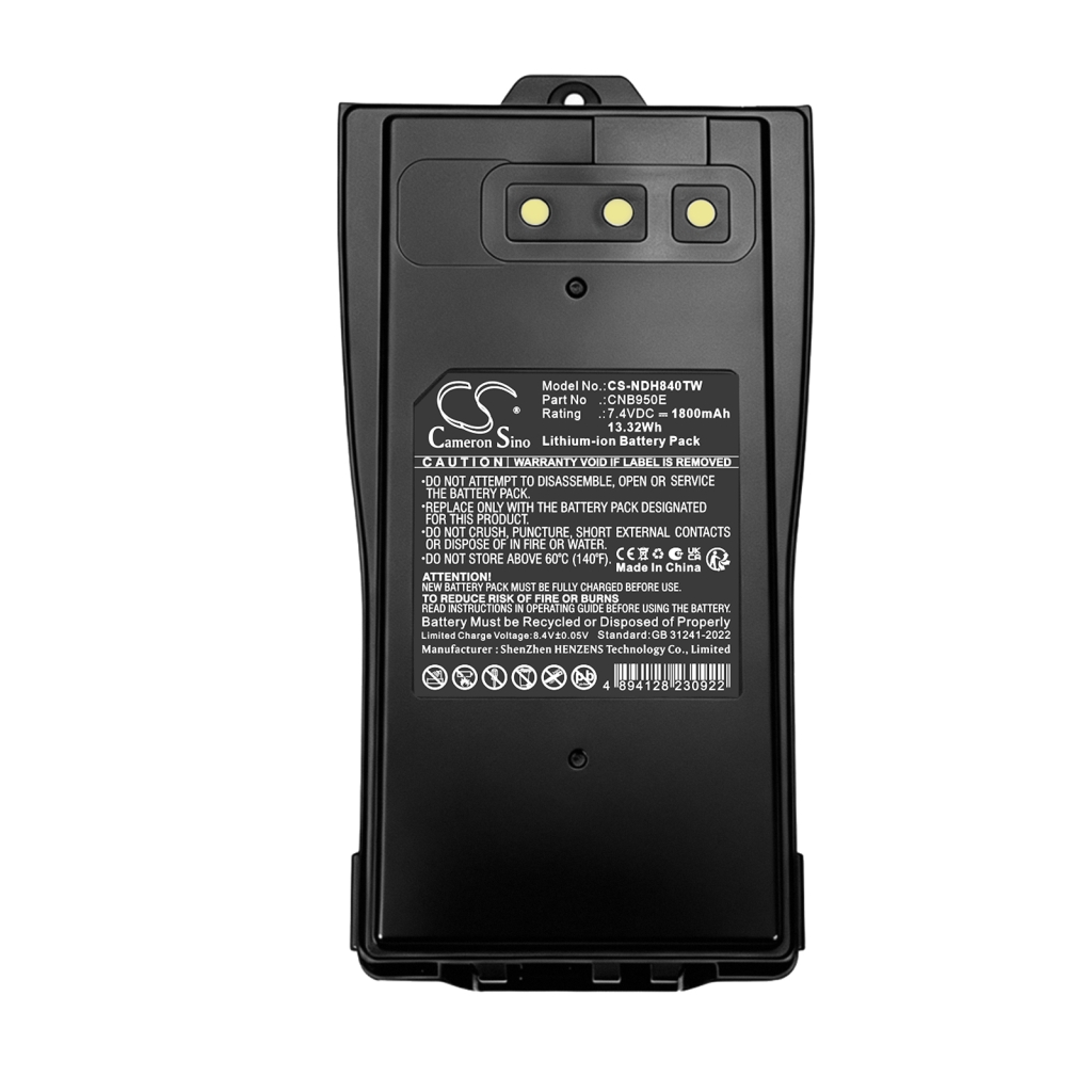 Batterier kompatibel med Entel DT8 DT8 CS-NDH840TW