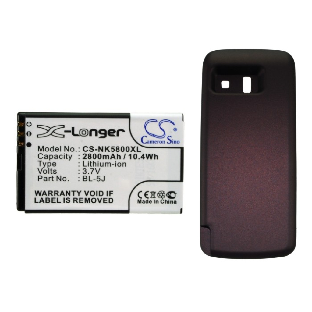 Batteri kompatibel med Nokia CS-NK5800XL