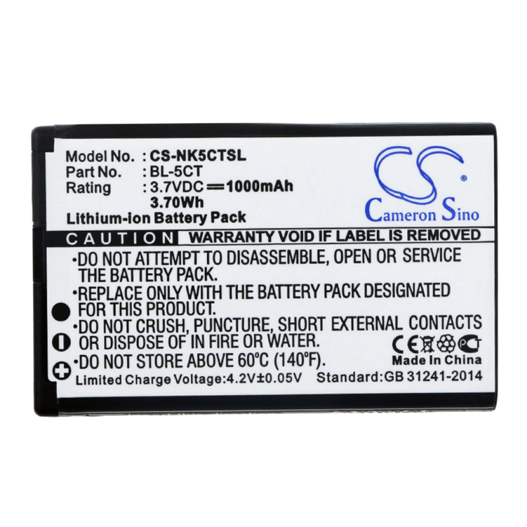 Batterier till mobiltelefoner Nokia 6303 classic