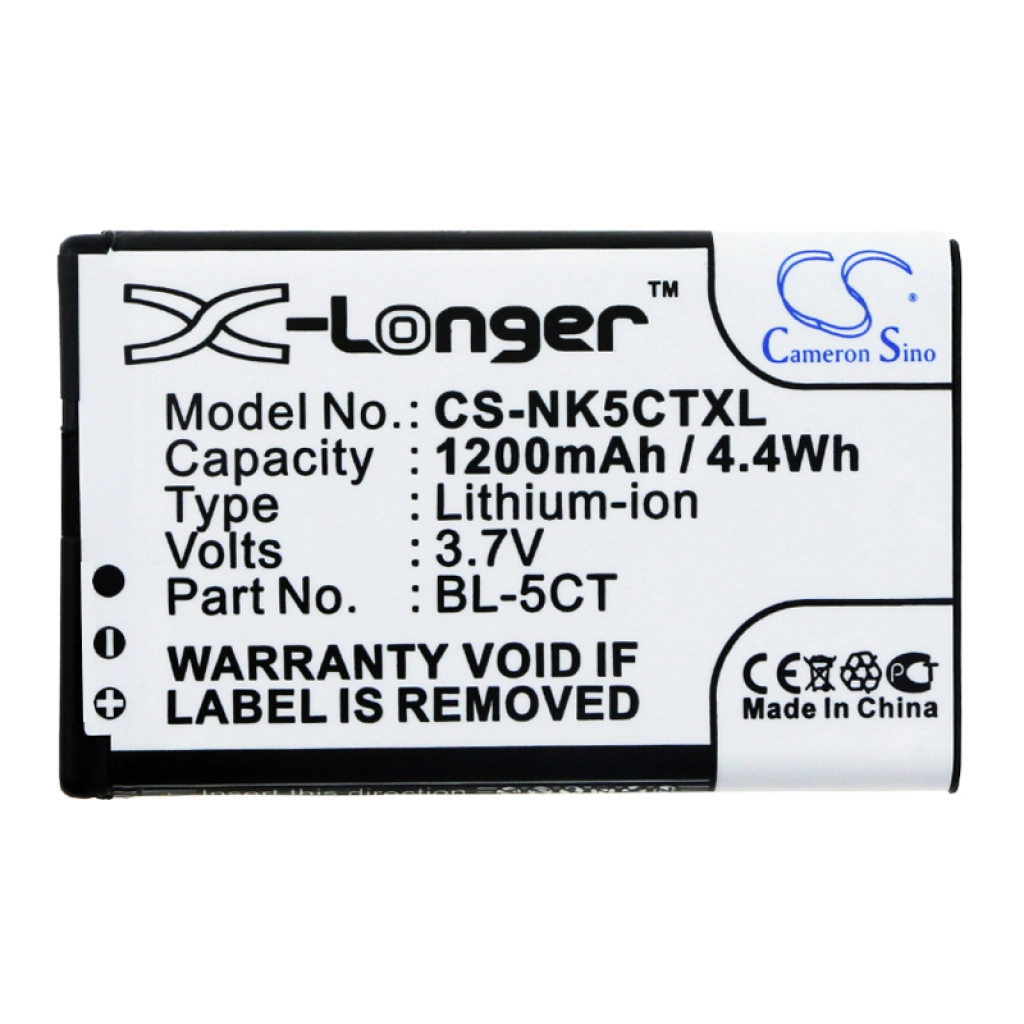 Batterier till mobiltelefoner Nokia 6303i classic