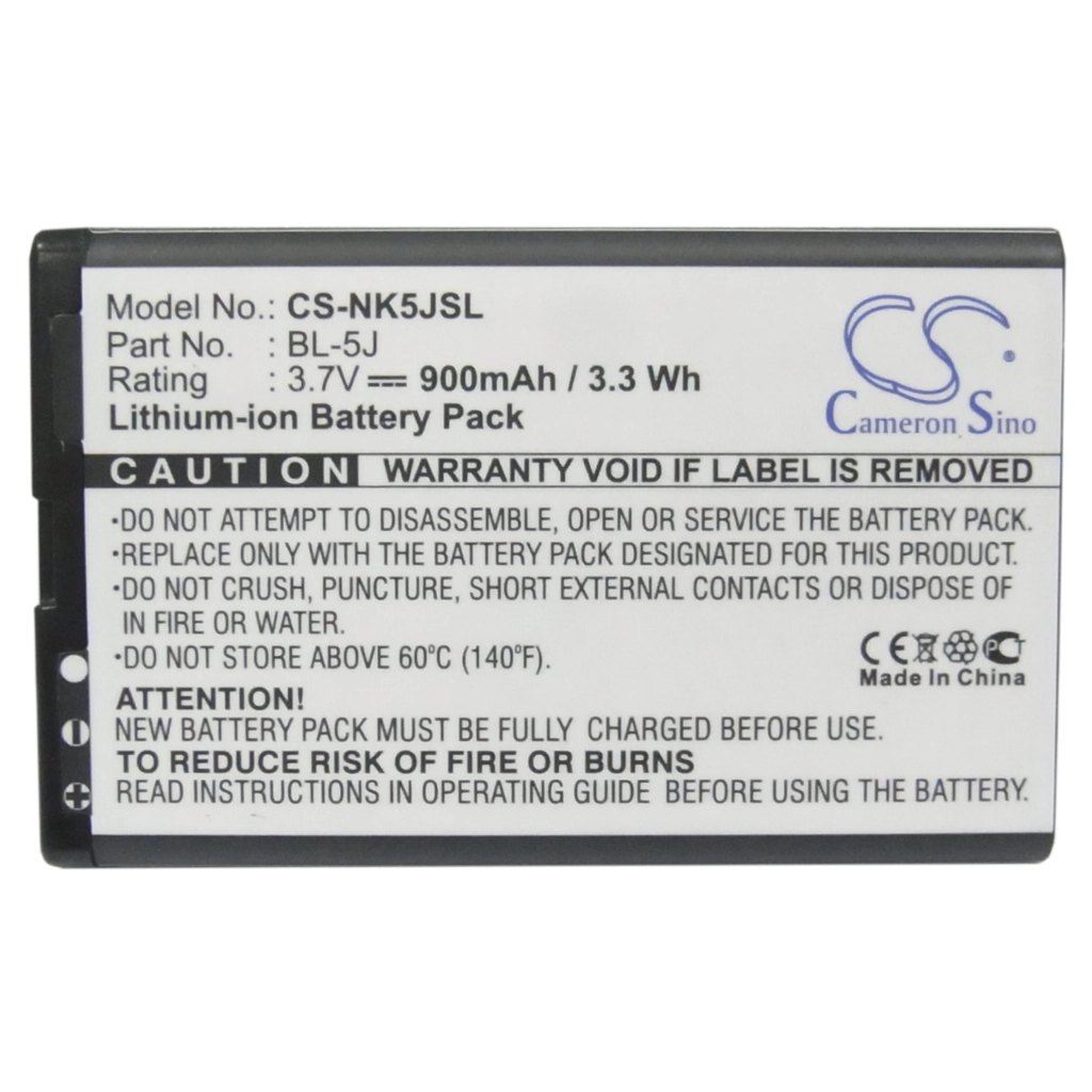 Batterier till mobiltelefoner Nokia CS-NK5JSL