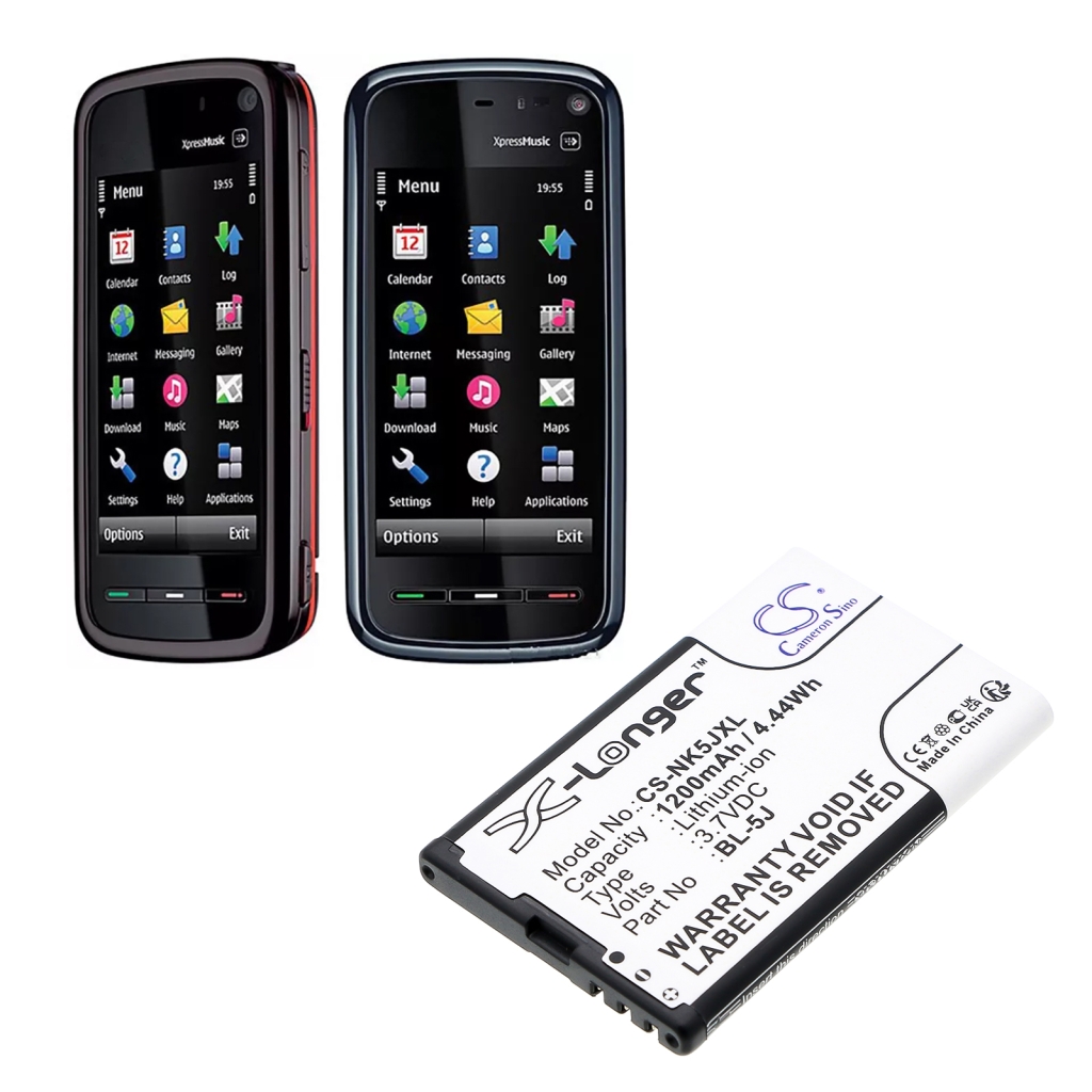 Batterier till mobiltelefoner Nokia CS-NK5JXL