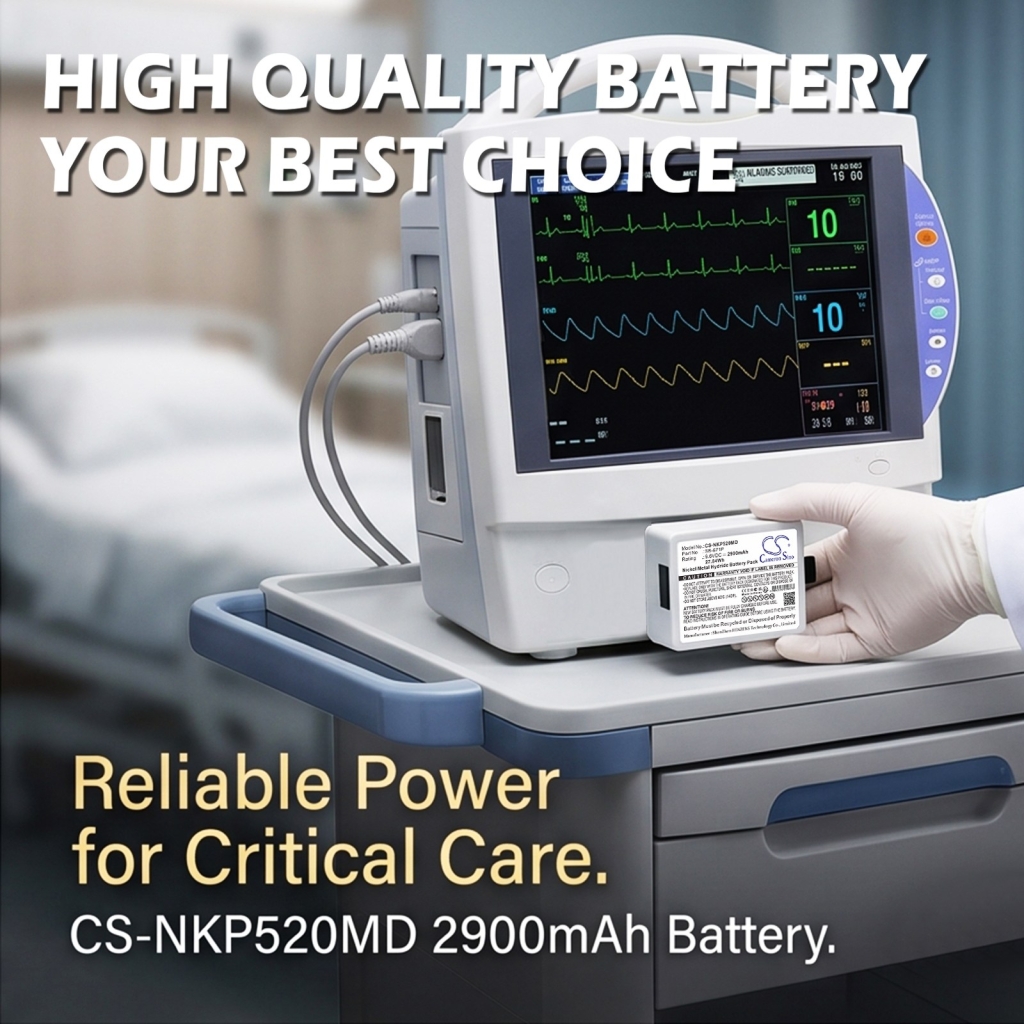 Batterier kompatibel med Nihon Kohden BSM-3000 BSM-3000 CS-NKP520MD