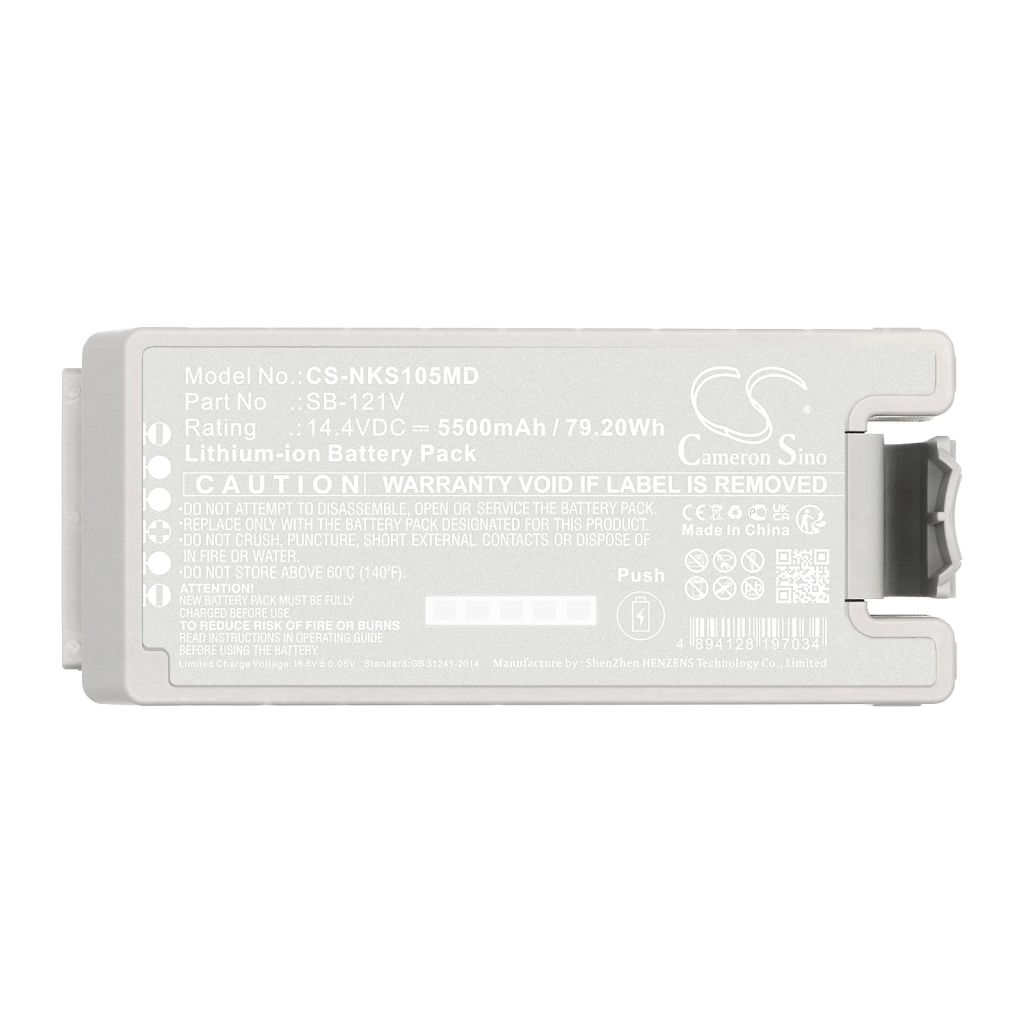 Batteri kompatibel med Nihon Kohden CS-NKS105MD