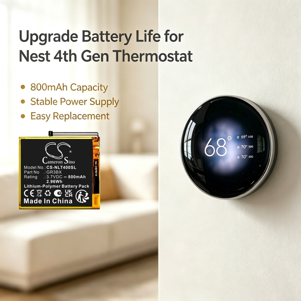 Batteri kompatibel med Nest CS-NLT400SL