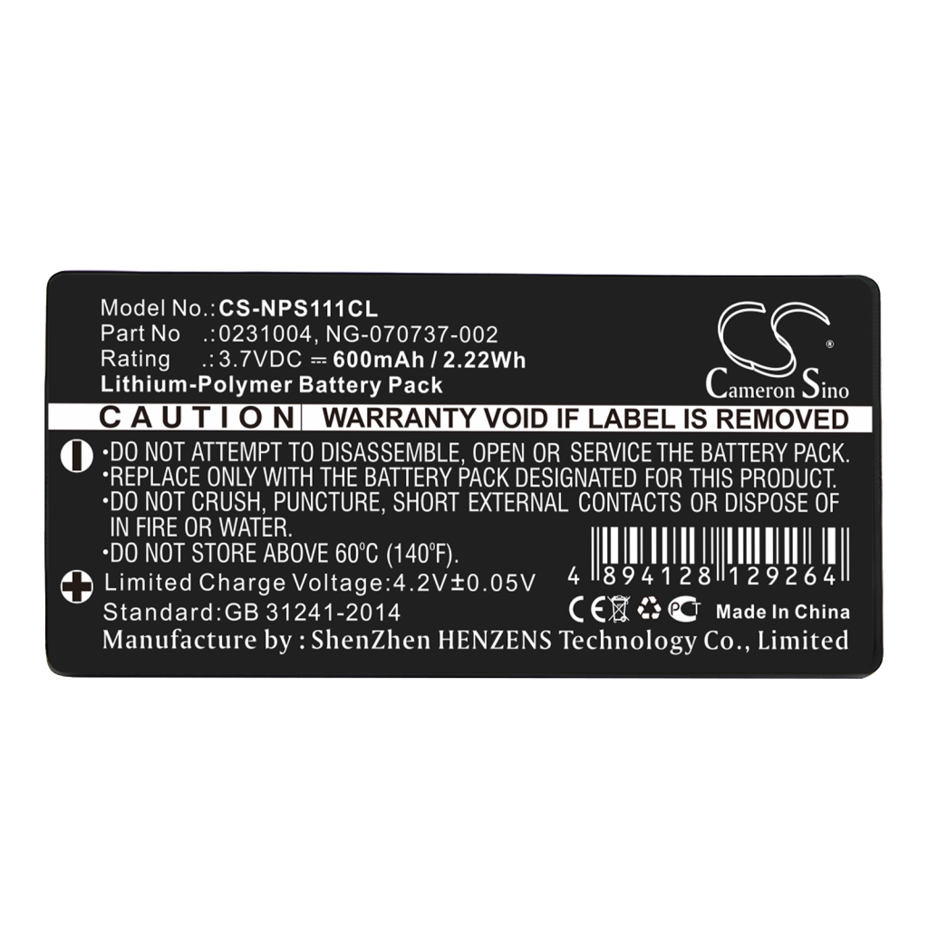 NEC Batterier till trådlösa telefoner CS-NPS111CL