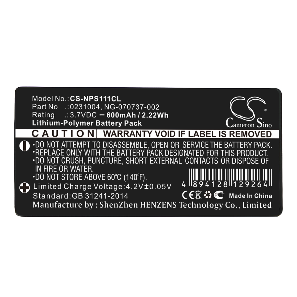 NEC Batterier till trådlösa telefoner CS-NPS111CL