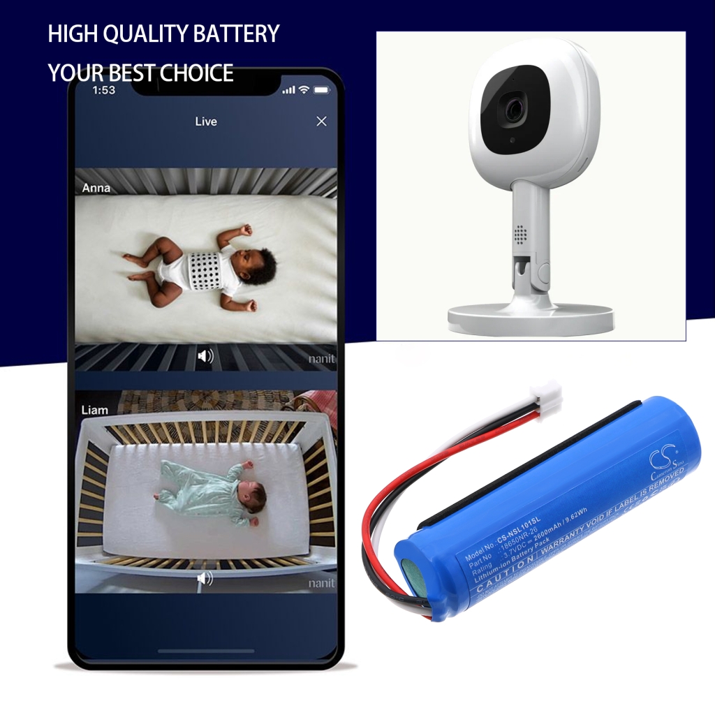 Batterier till högtalare Nanit CS-NSL101SL