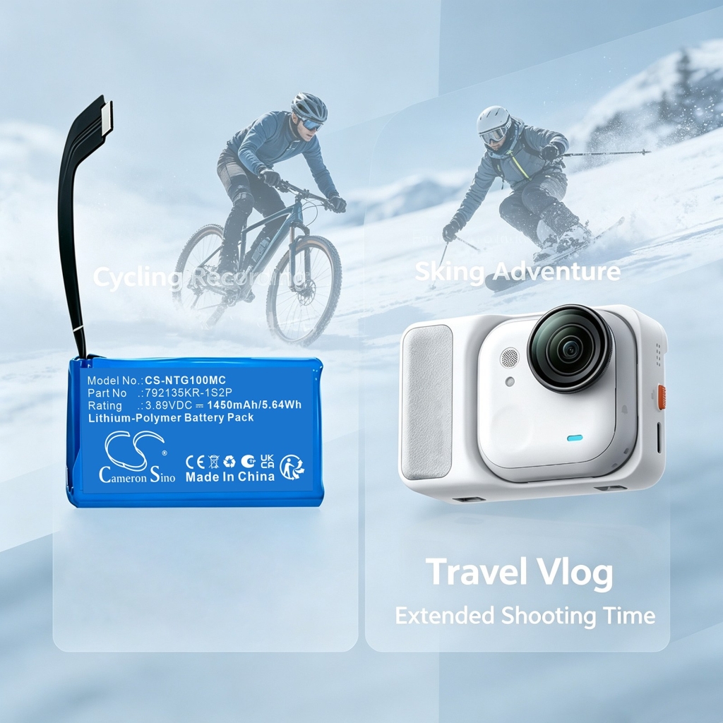 Batteri kompatibel med Insta360 CS-NTG100MC