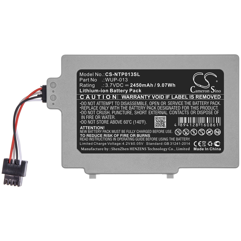 Batterier till spelkonsoler Nintendo Wii U GamePad