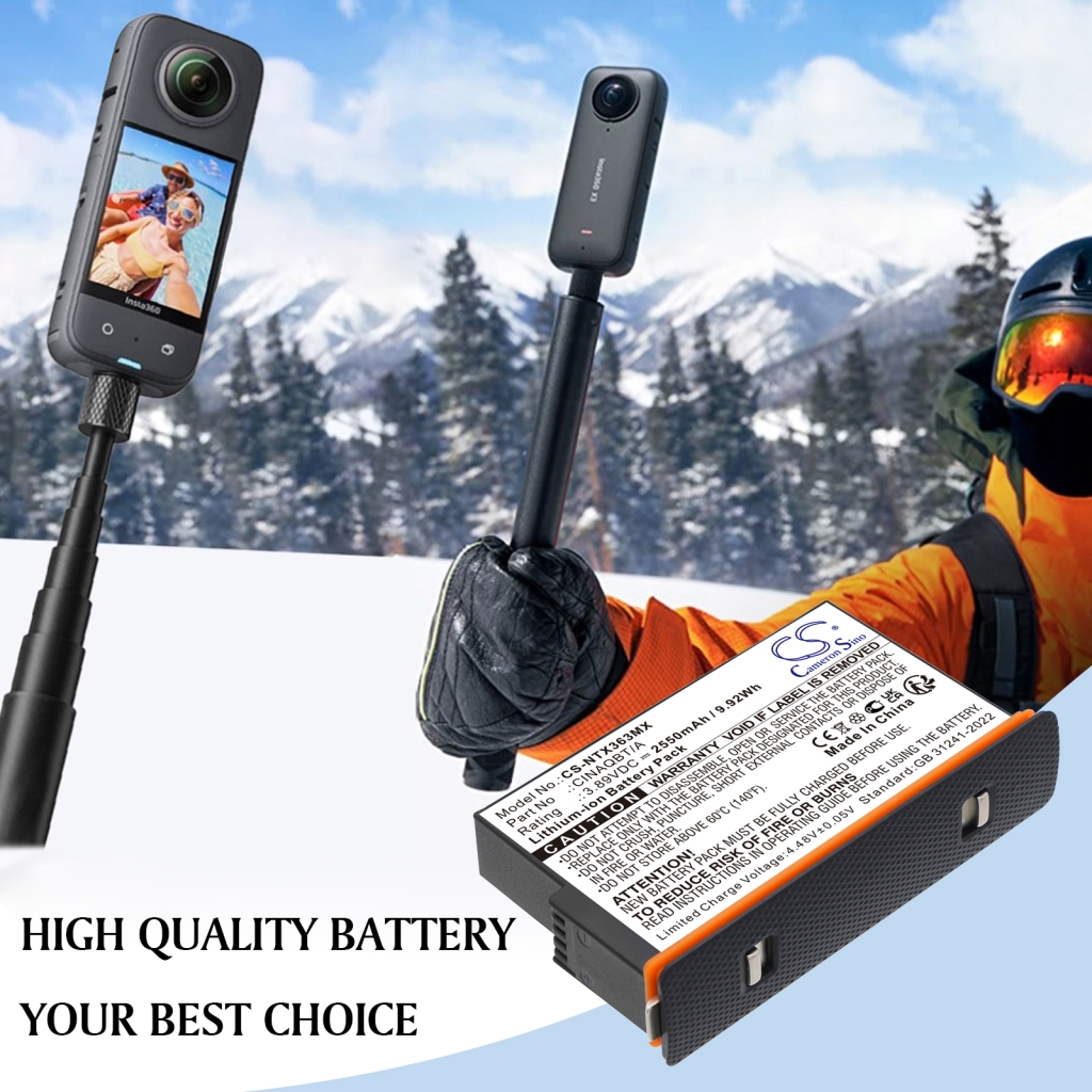 Kamerabatterier Insta360 One X3