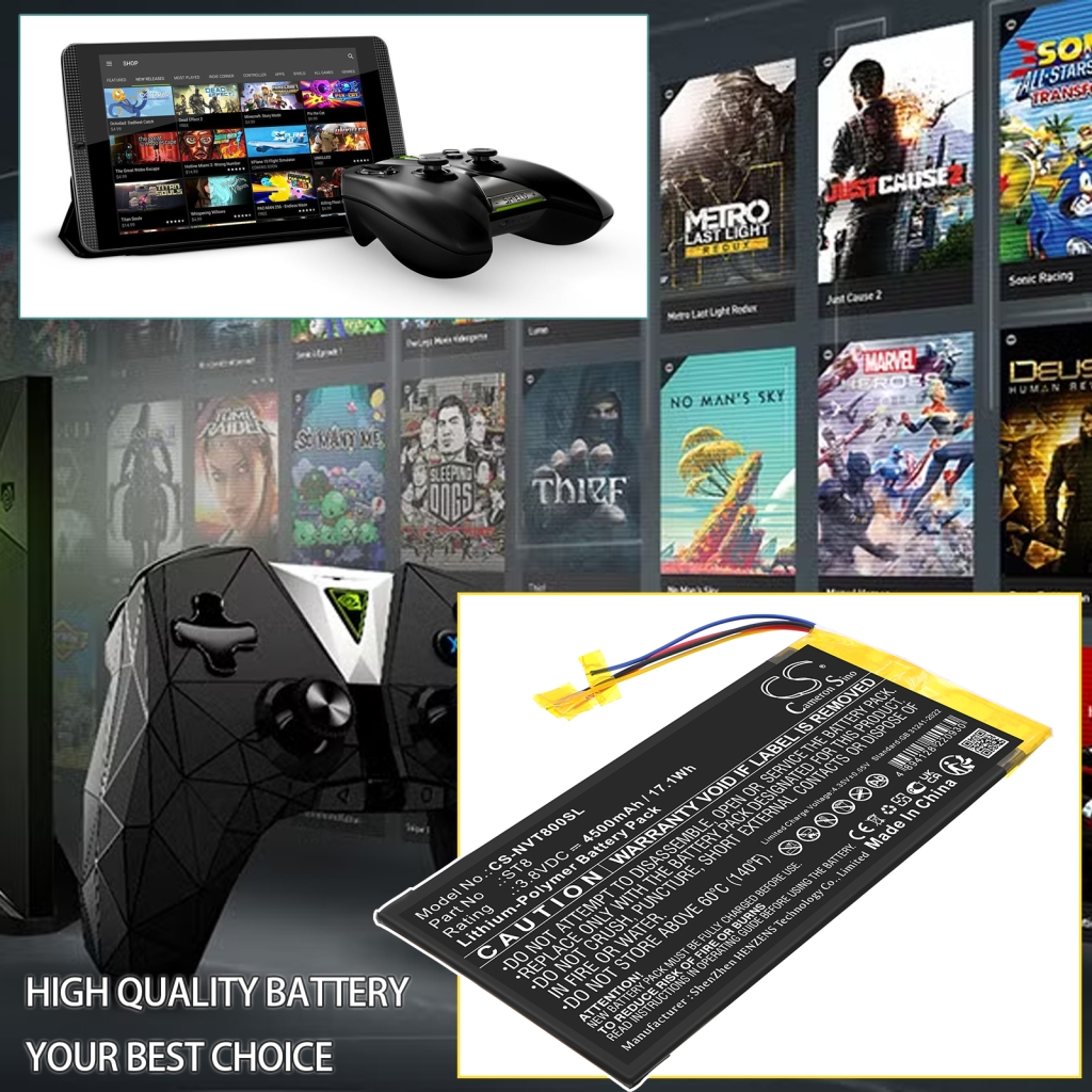 Batterier för surfplattor Nvidia CS-NVT800SL