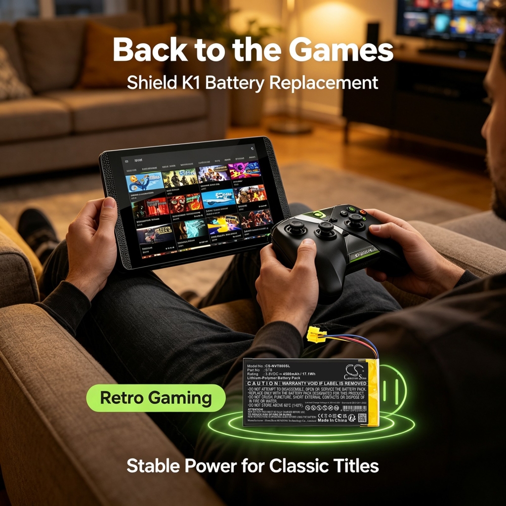 Batterier kompatibel med Nvidia Shield K1 P1761W CS-NVT800SL