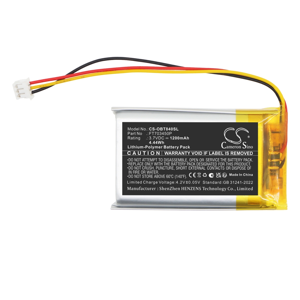 Batteri kompatibel med Orion CS-OBT840SL