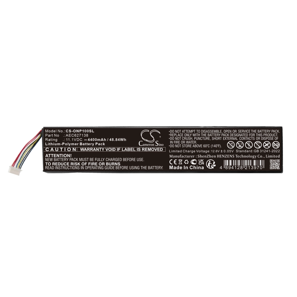 Batterier till spelkonsoler Onexplayer CS-ONP100SL